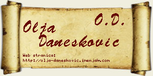 Olja Danesković vizit kartica
